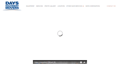 Desktop Screenshot of daysmachinerymovers.com