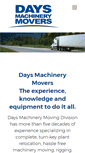 Mobile Screenshot of daysmachinerymovers.com